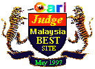 Judge for Malaysia Best Sites: May 1997.